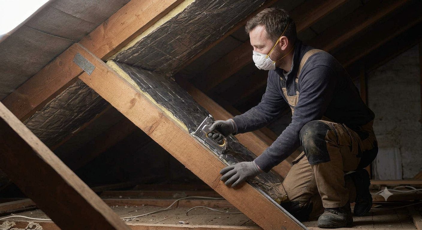 Cutting insulation to fit